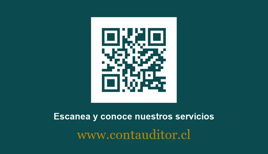 Reverso de la tarjeta con código QR a www.contauditor.cl